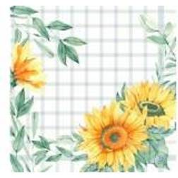 Duni Serviet Airlaid 40x40 cm Sunflower [Levering: 2-3 dage]